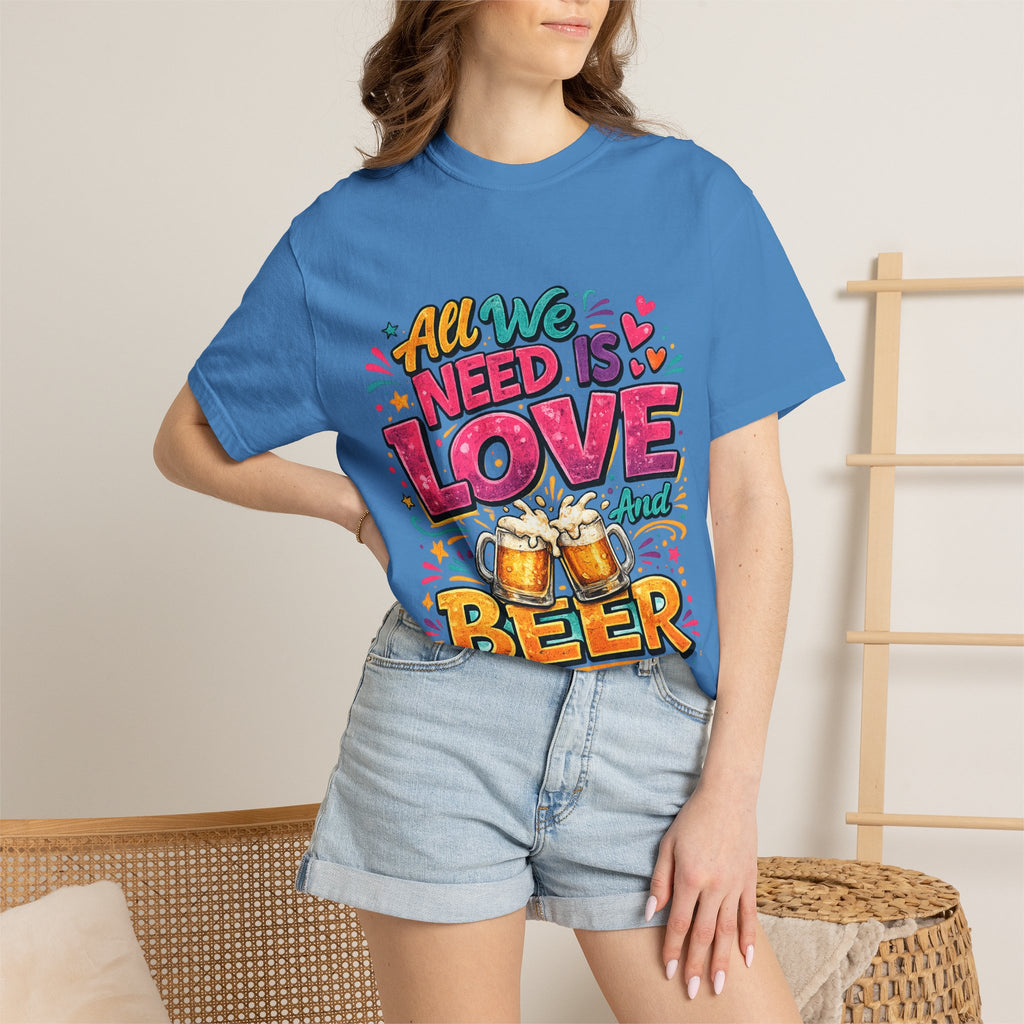 All We Need Is Love and Beer T-Shirt | Beer Graphic Tee