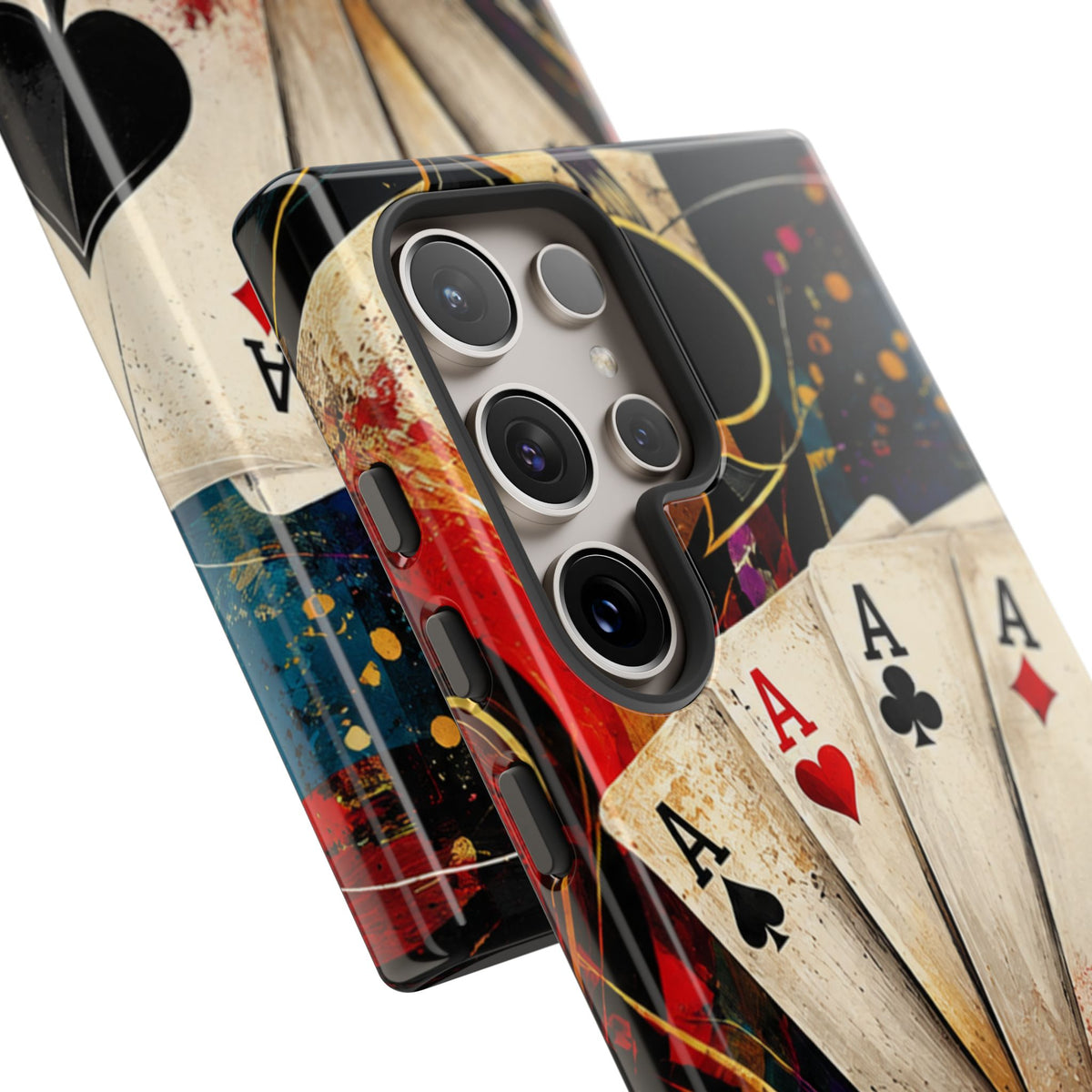 Casino Poker Ace Phone Case — Vintage Playing Cards & Chips Protective Cover
