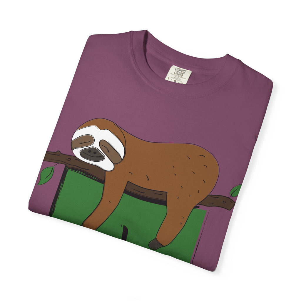 Sloth Pocket Tee — "Not Today" Lazy Sloth Graphic T-Shirt