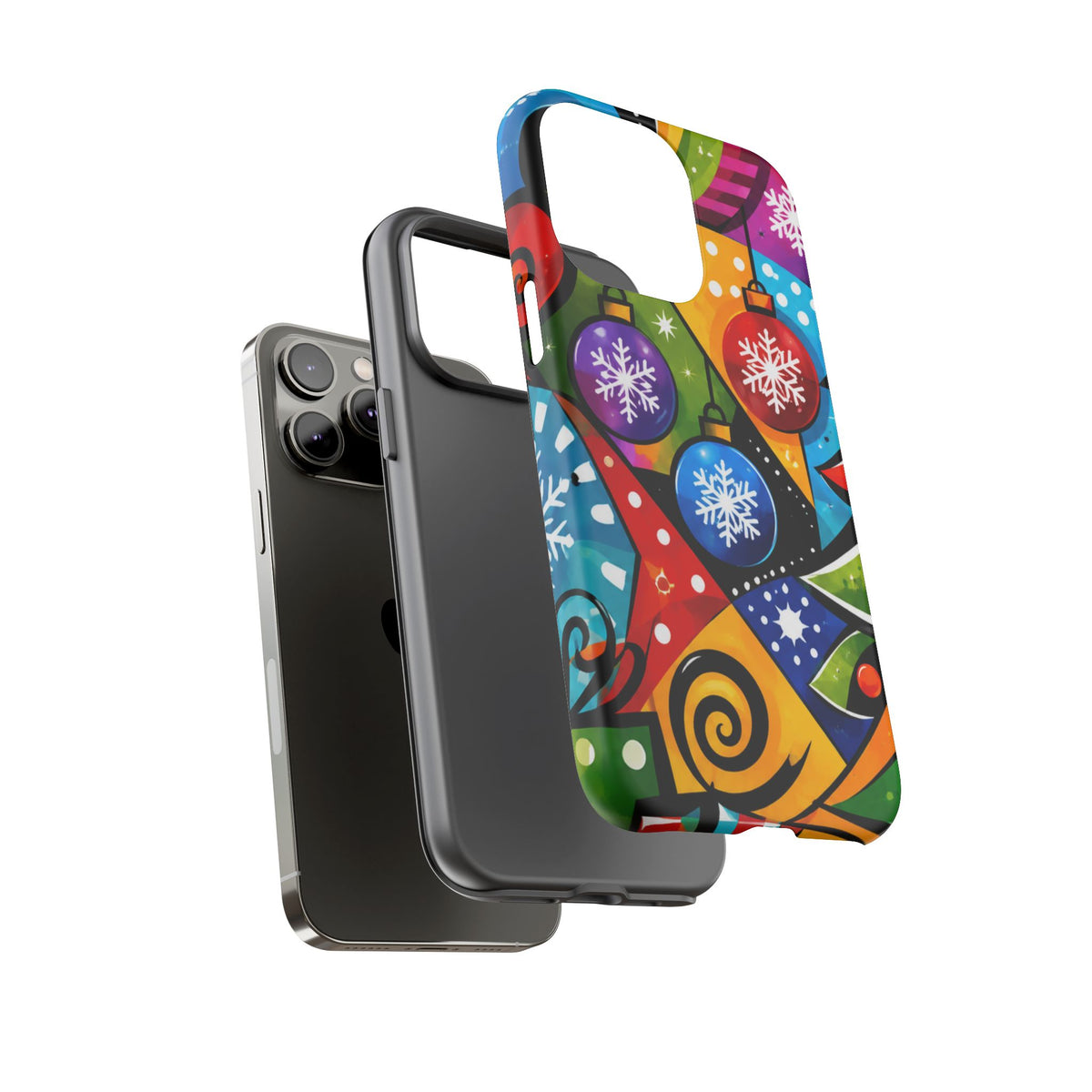 Holiday Ornament Phone Case — Colorful Festive Christmas Design