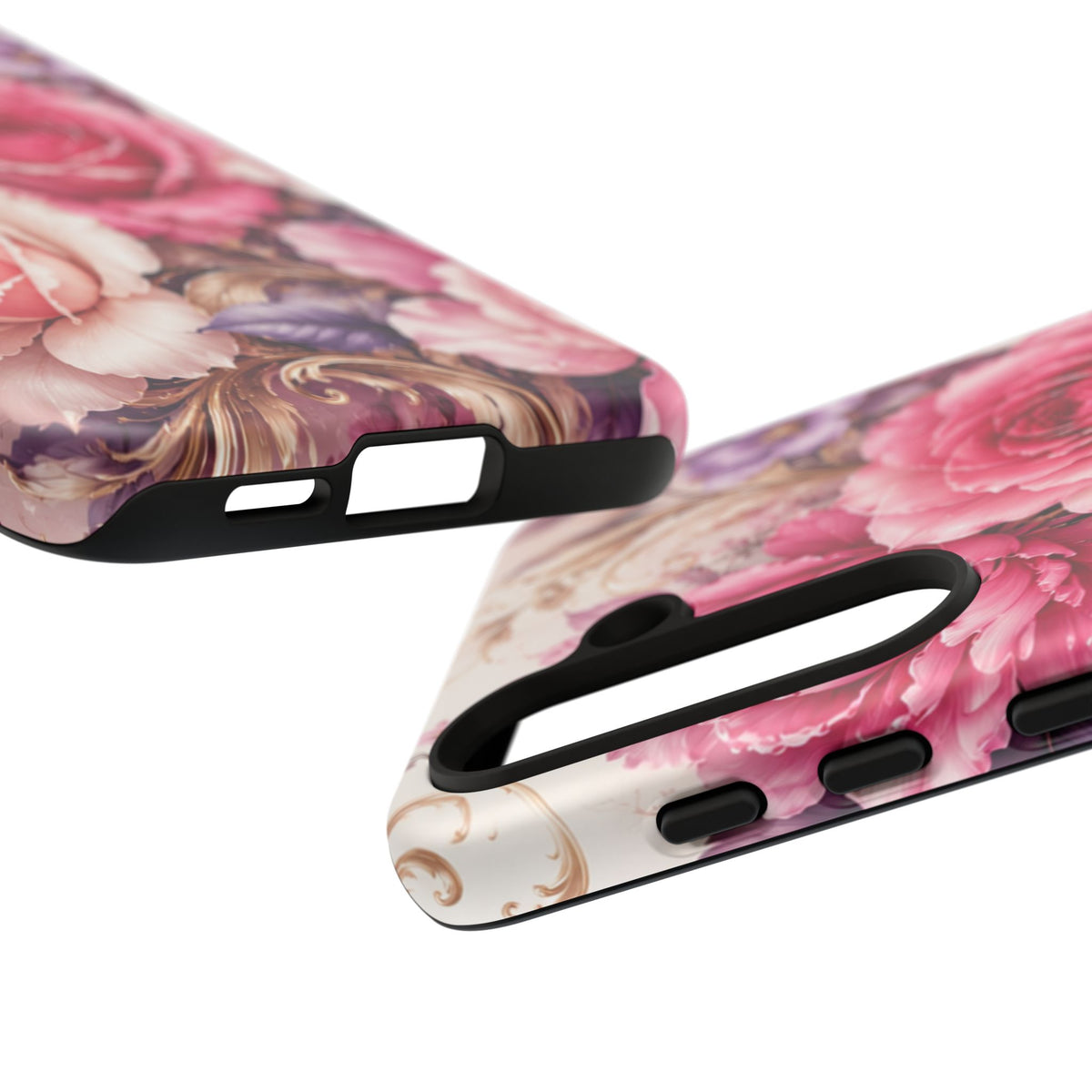 Pink Vintage Roses phone case | floral iPhone cover