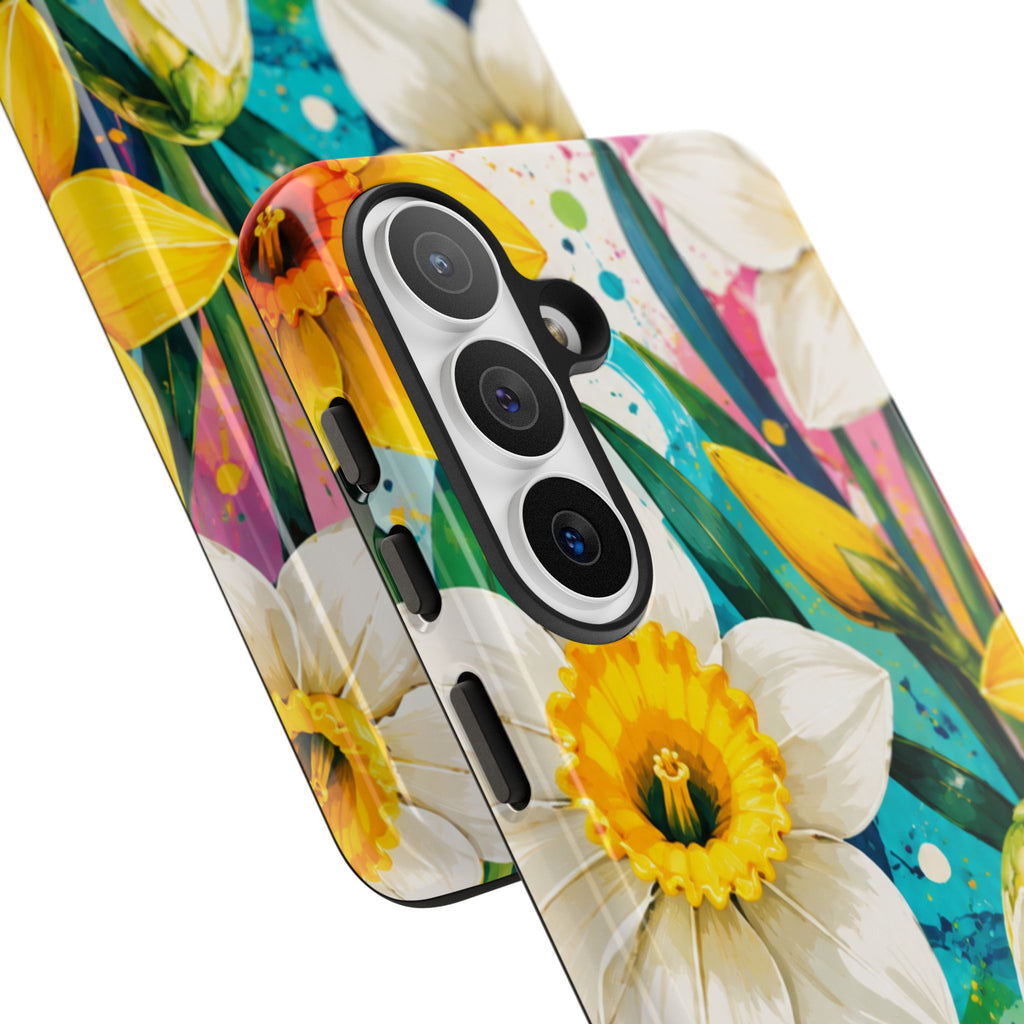 Daffodil Floral Phone Case — Bright Spring Garden Protective Cover