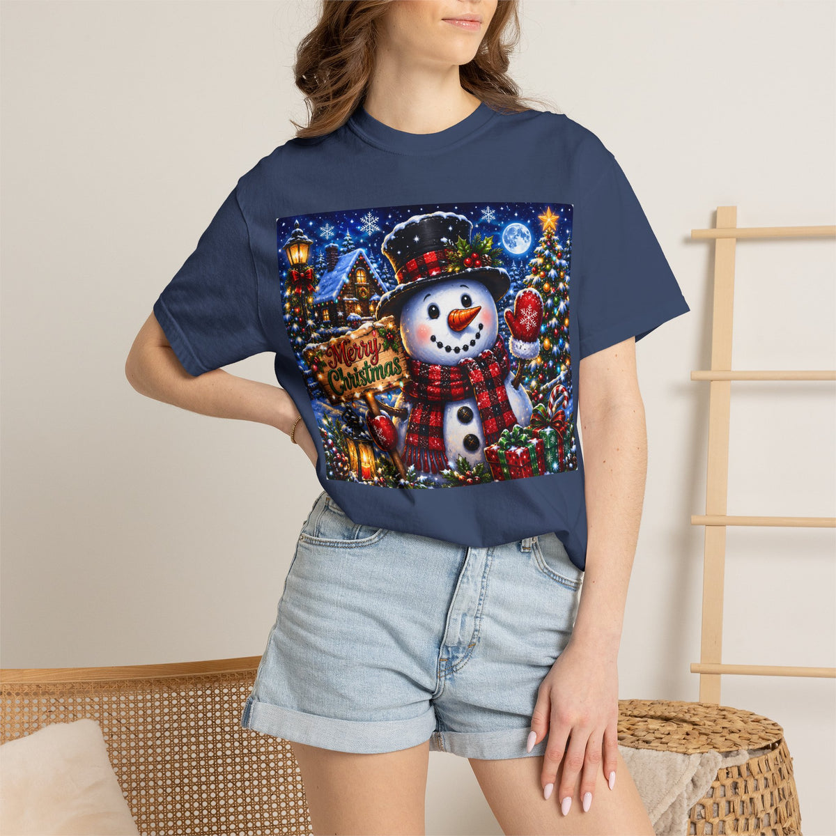 Christmas Snowman T-Shirt — Merry Christmas Holiday Graphic Tee