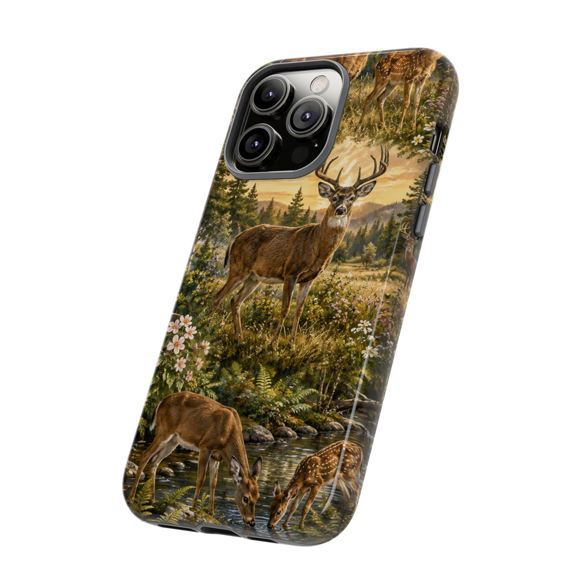 Deer Forest Phone Case — Woodland Bucks Nature iPhone Cover