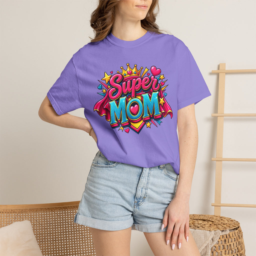 Super Mom T-Shirt — Colorful Comic-Style Mother's Day Tee
