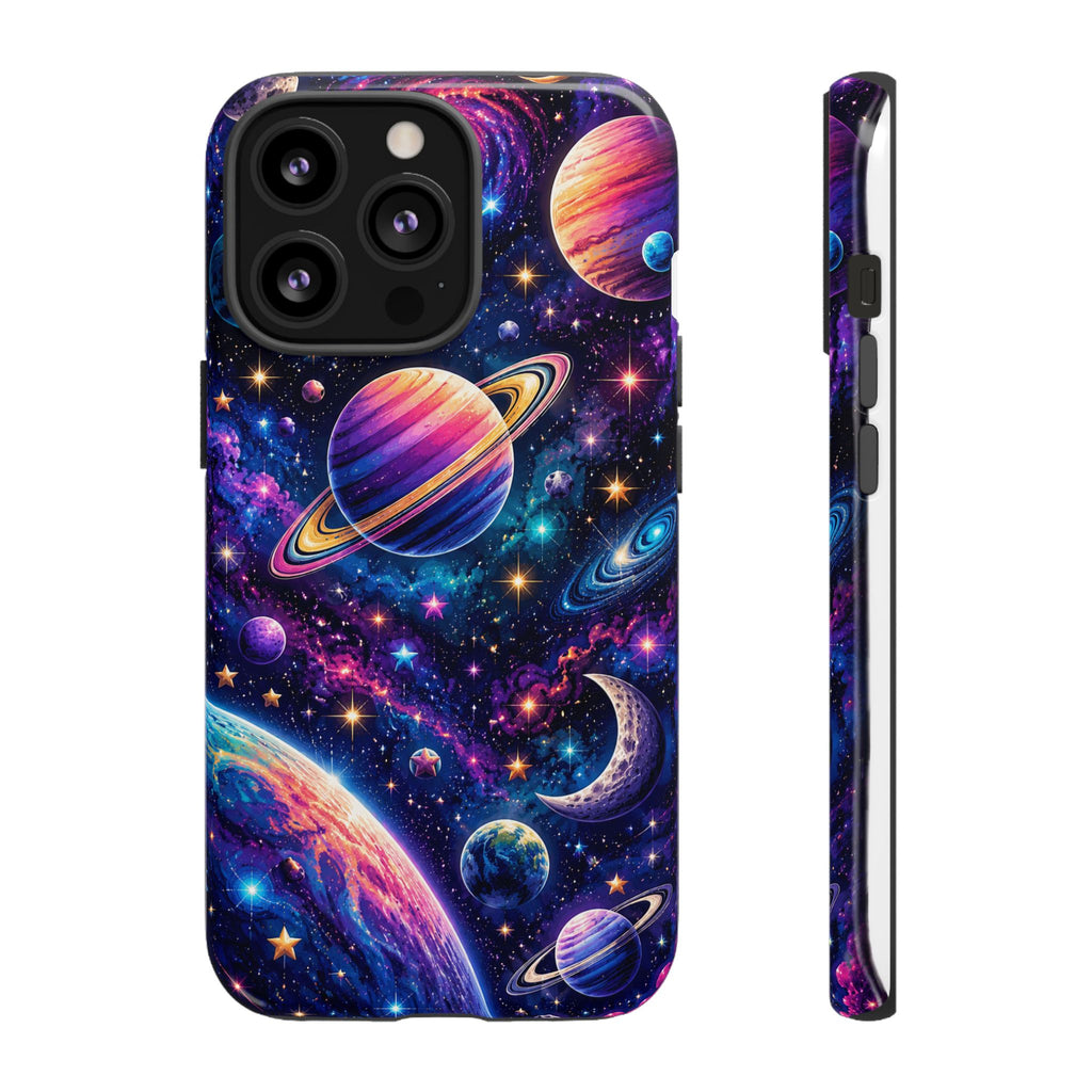 Colorful Galaxy Planets phone case | Tough Case