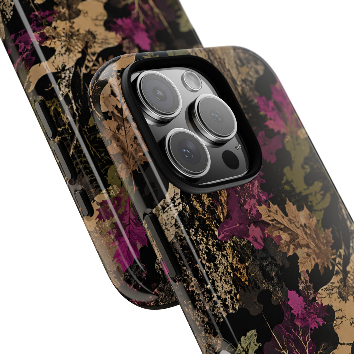 Camo Floral Tough Phone Case — Rugged Nature-Inspired Protection