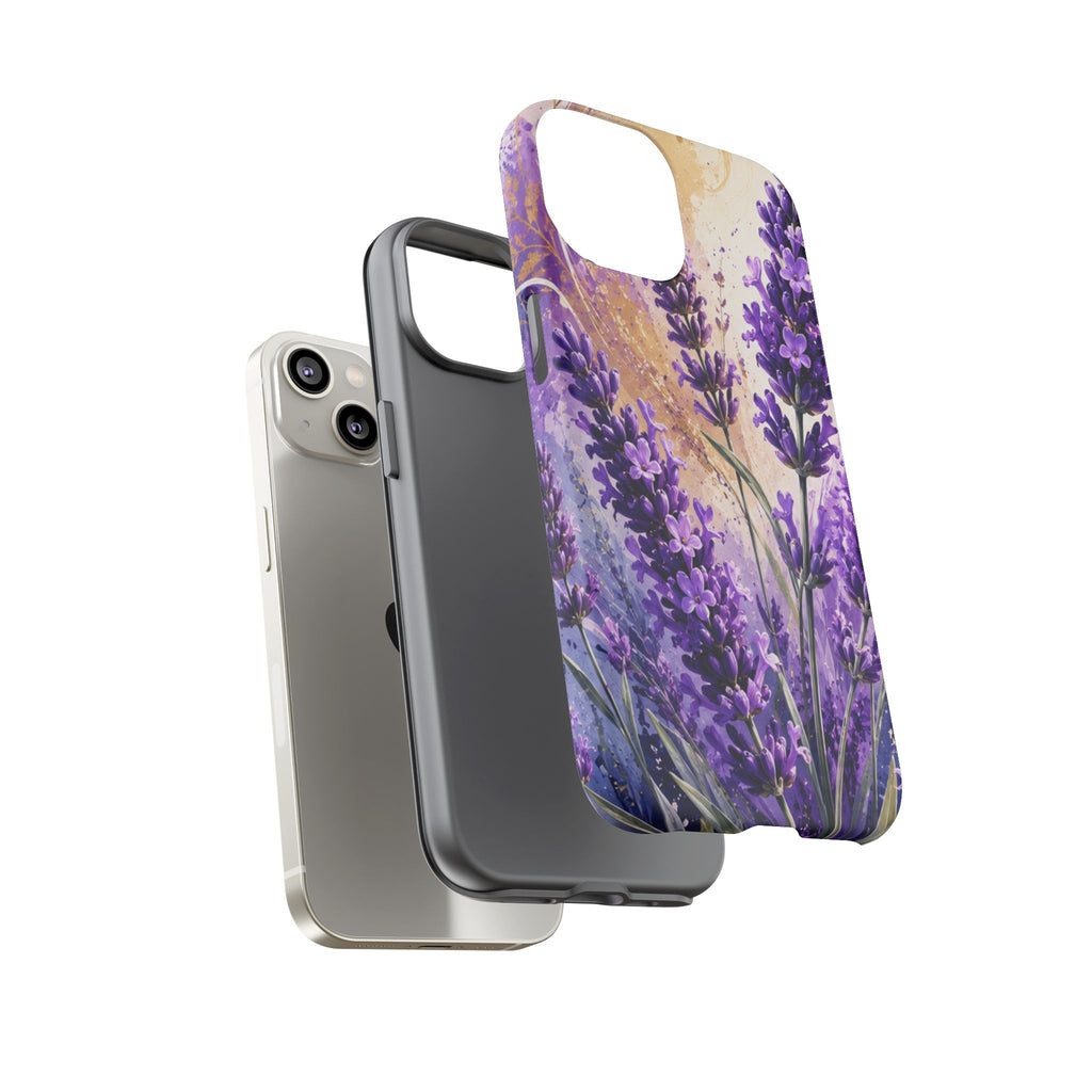 Lavender Bouquet Tough Phone Case — Protective Floral iPhone Case