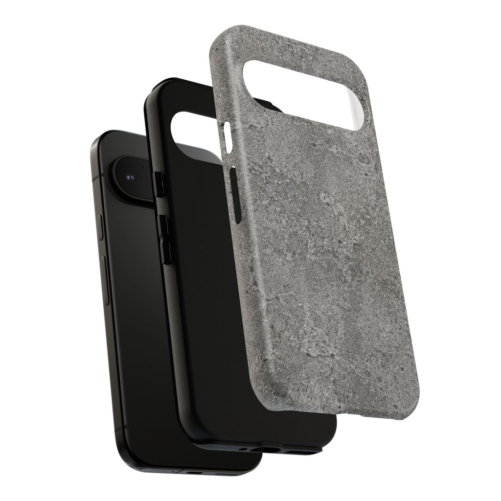 Concrete Texture Phone Case — Rugged Grey Protective iPhone Cover