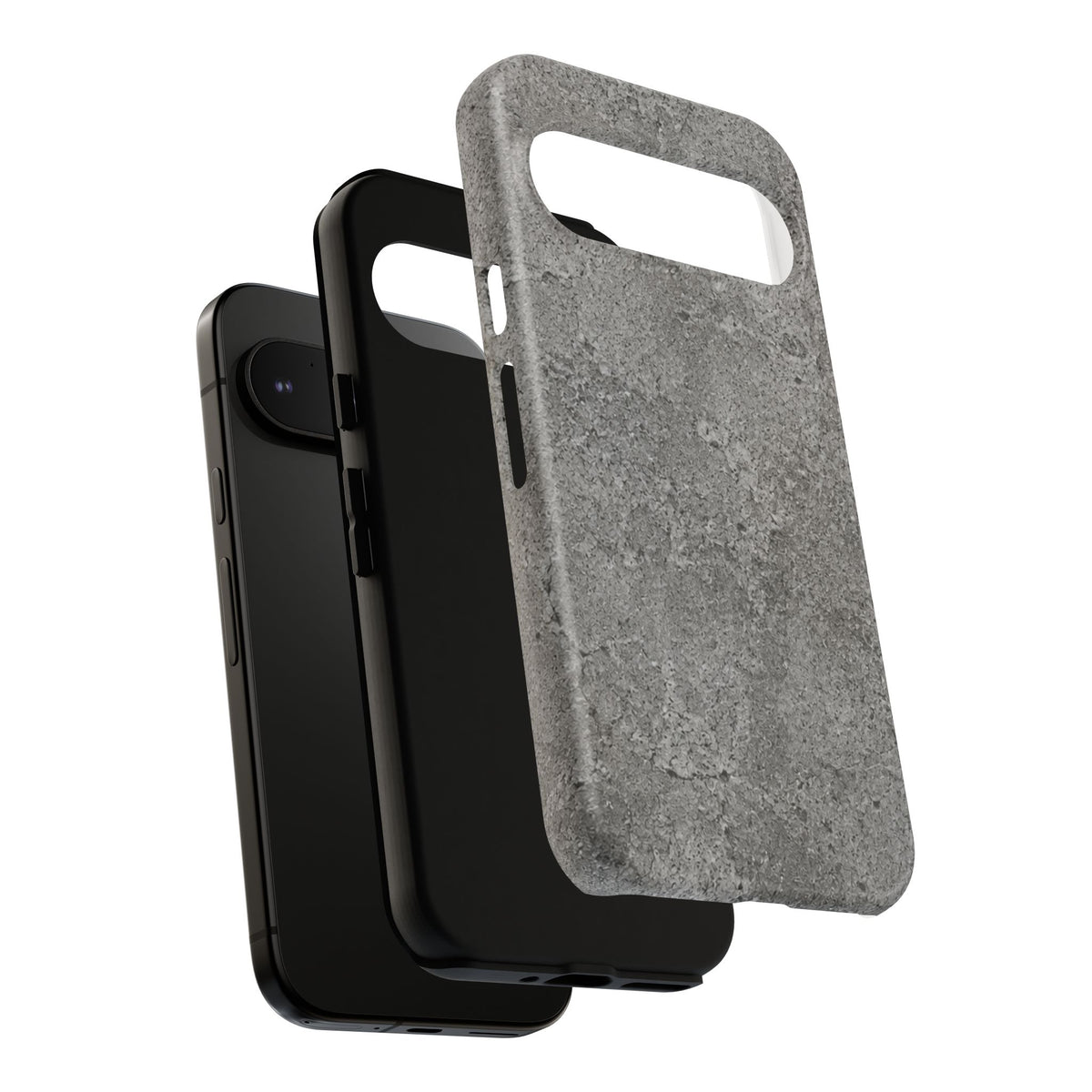 Concrete Texture Phone Case — Rugged Grey Protective iPhone Cover