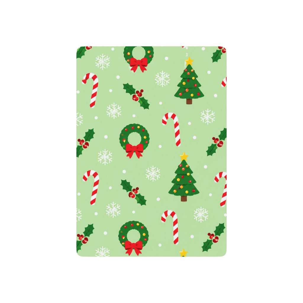 Christmas Poker Playing Cards — Festive Wreath, Candy Cane & Tree Deck