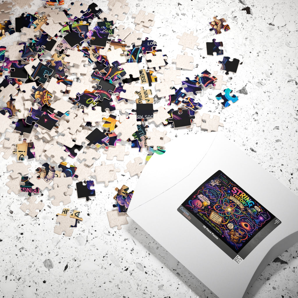 String Theory Illustrated Puzzle 520 Piece | Science Art Jigsaw
