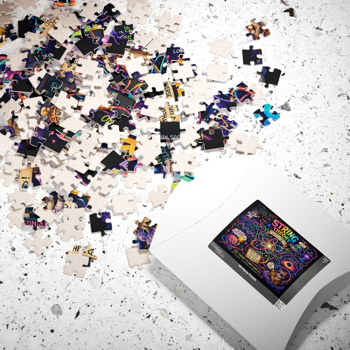 String Theory Illustrated Puzzle 520 Piece | Science Art Jigsaw