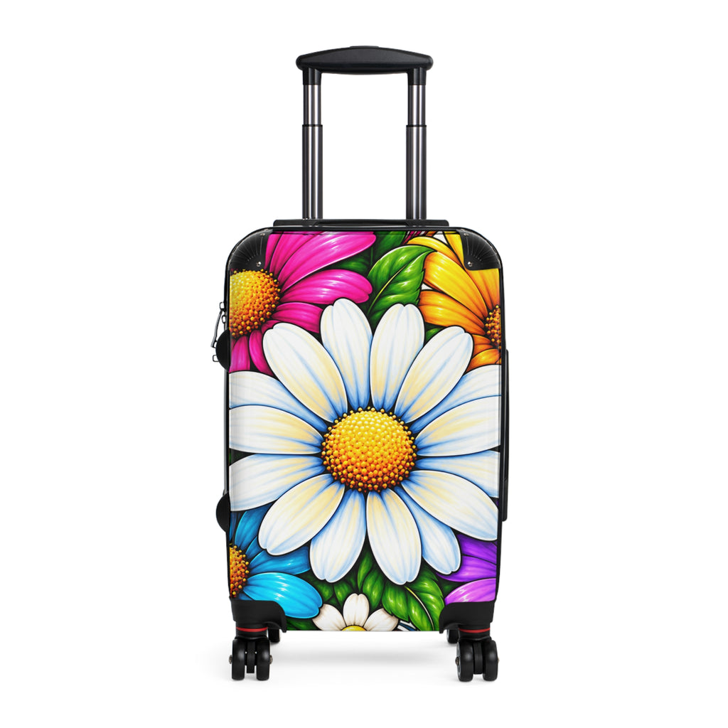 Floral Daisy Suitcase – Colorful Flower Carry-On Luggage