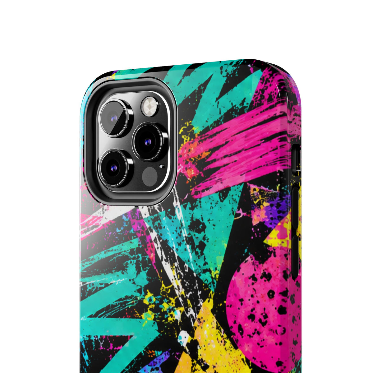 Tough Phone Case — Neon Graffiti Splash Protective Cover