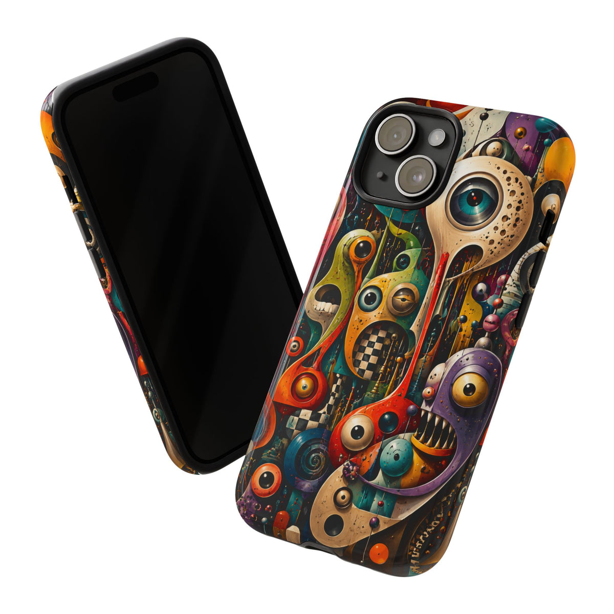 Surreal Monster Art Phone Case — Colorful Abstract Creature Design