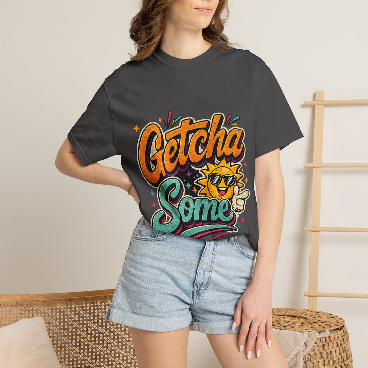 Getcha Some Sun Graphic T-Shirt | Retro Sun Illustration