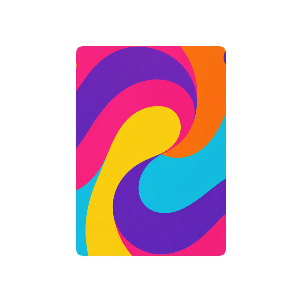Psychedelic Swirl Poker Playing Cards — Colorful Retro-Style Deck