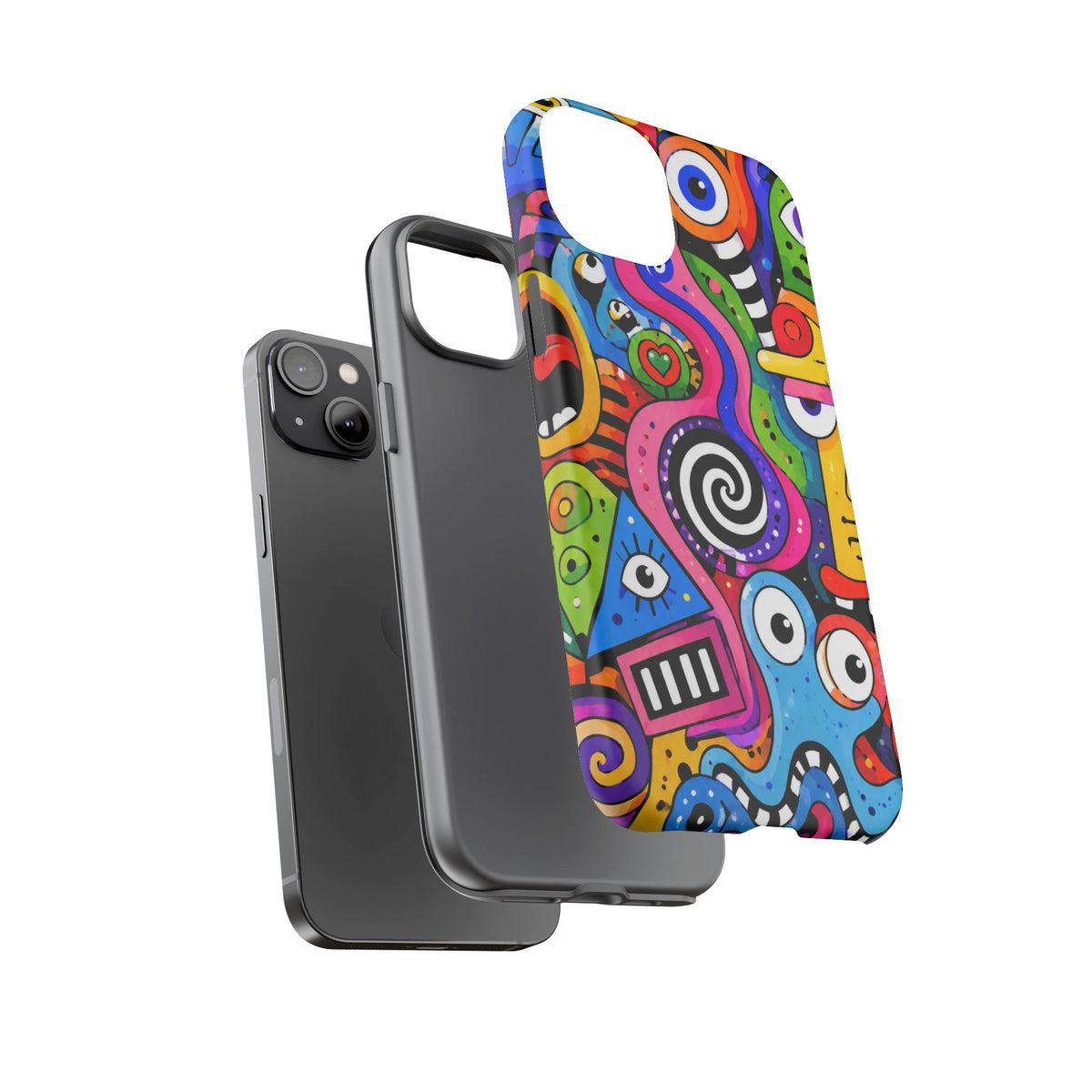 Colorful Abstract Doodle Tough Phone Case