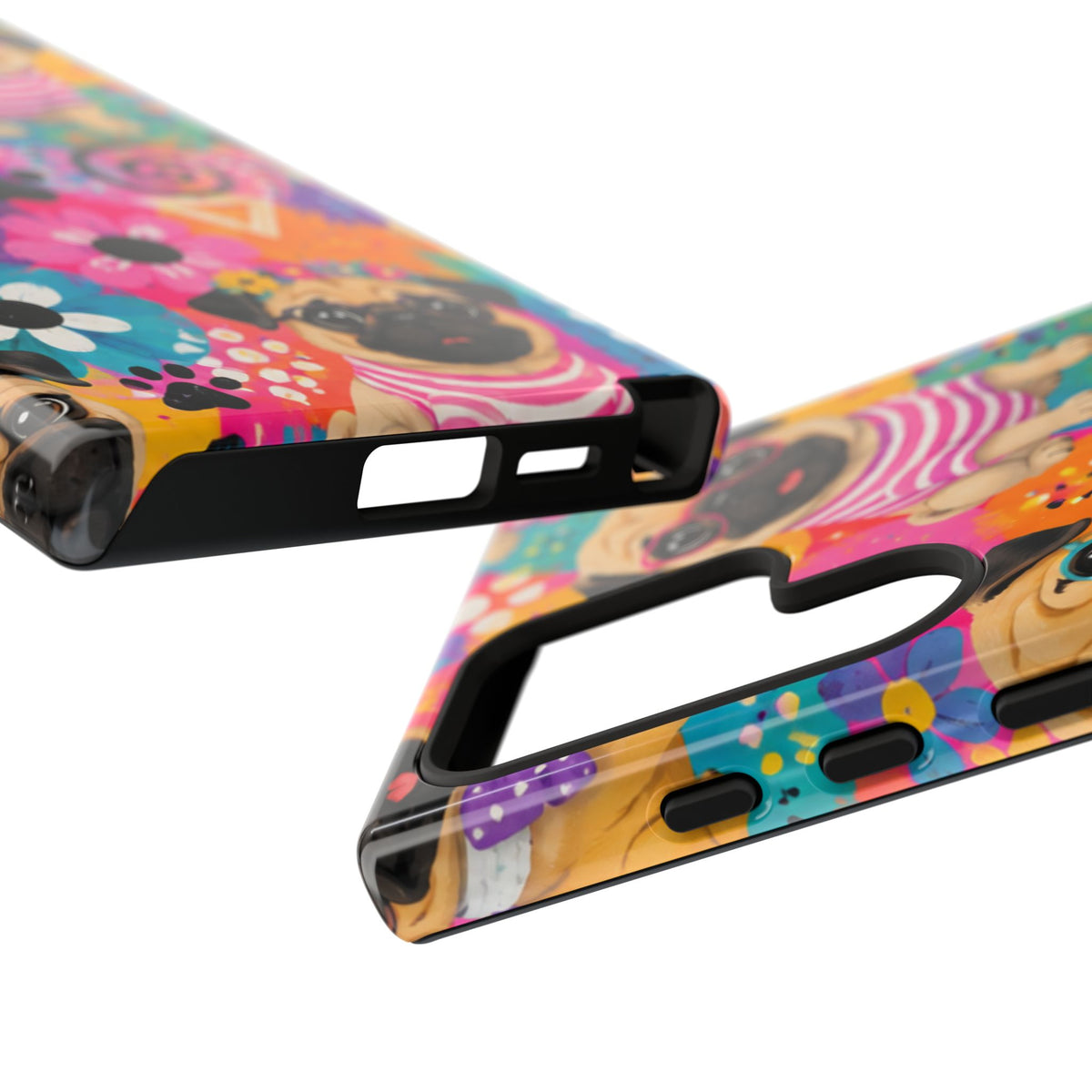 Pug Pop Art Phone Case — Colorful Pug Pattern Tough Case