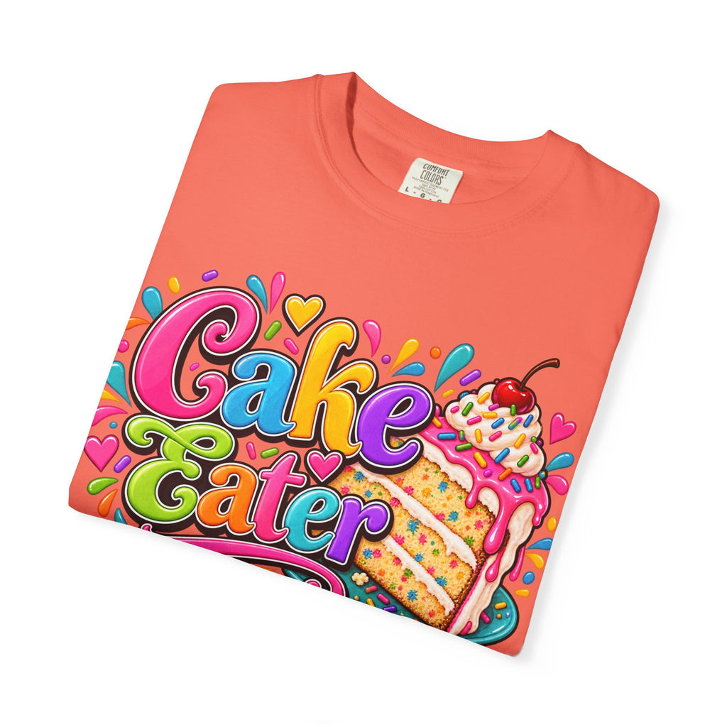 Cake Eater T‑Shirt — Colorful Slice Graphic Tee for Dessert Lovers