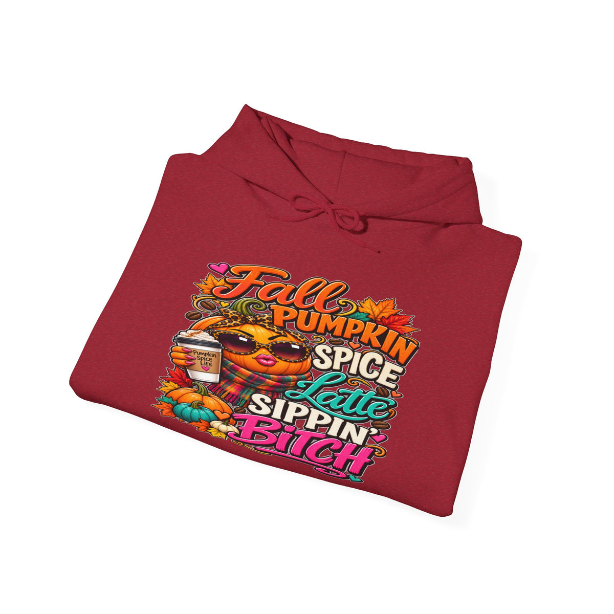 Fall Pumpkin Spice Hoodie — "Pumpkin Spice & Sippin'" Graphic Sweatshirt
