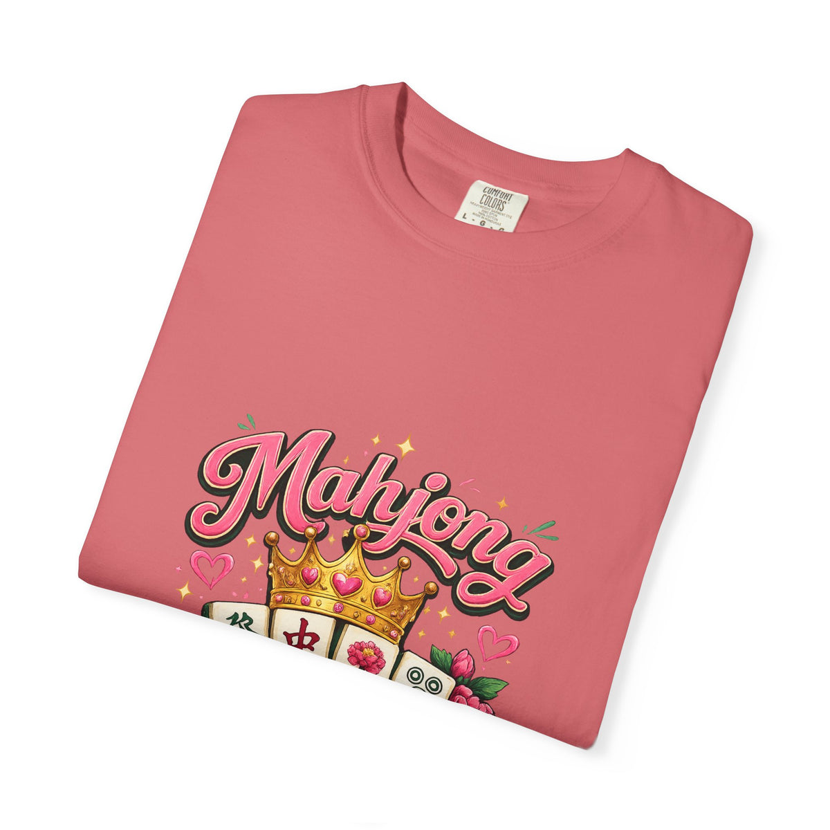 Mahjong Queen T-shirt | Mahjong Tiles Floral Design