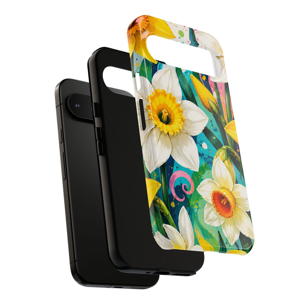 Daffodil Floral Phone Case — Bright Spring Garden Protective Cover