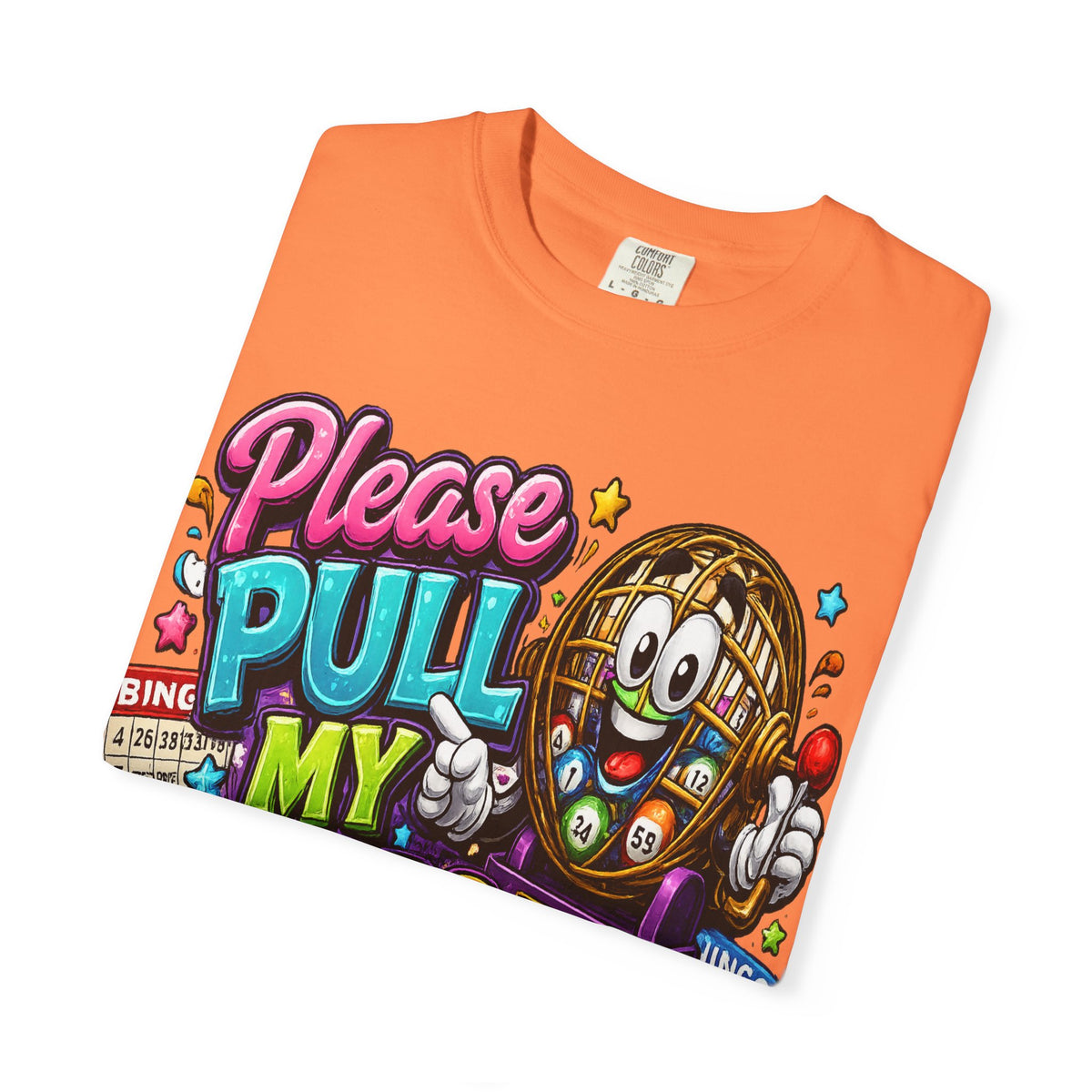 Please Pull My Balls bingo T-Shirt | Funny Lottery Ball Cartoon