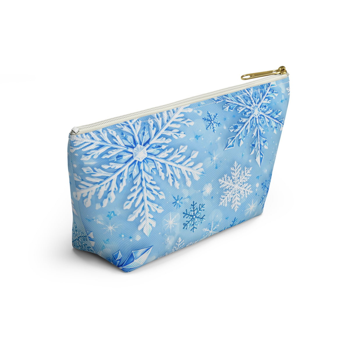 Snowflake Cosmetic Pouch — Winter Accessory Bag for Travel & Gifts