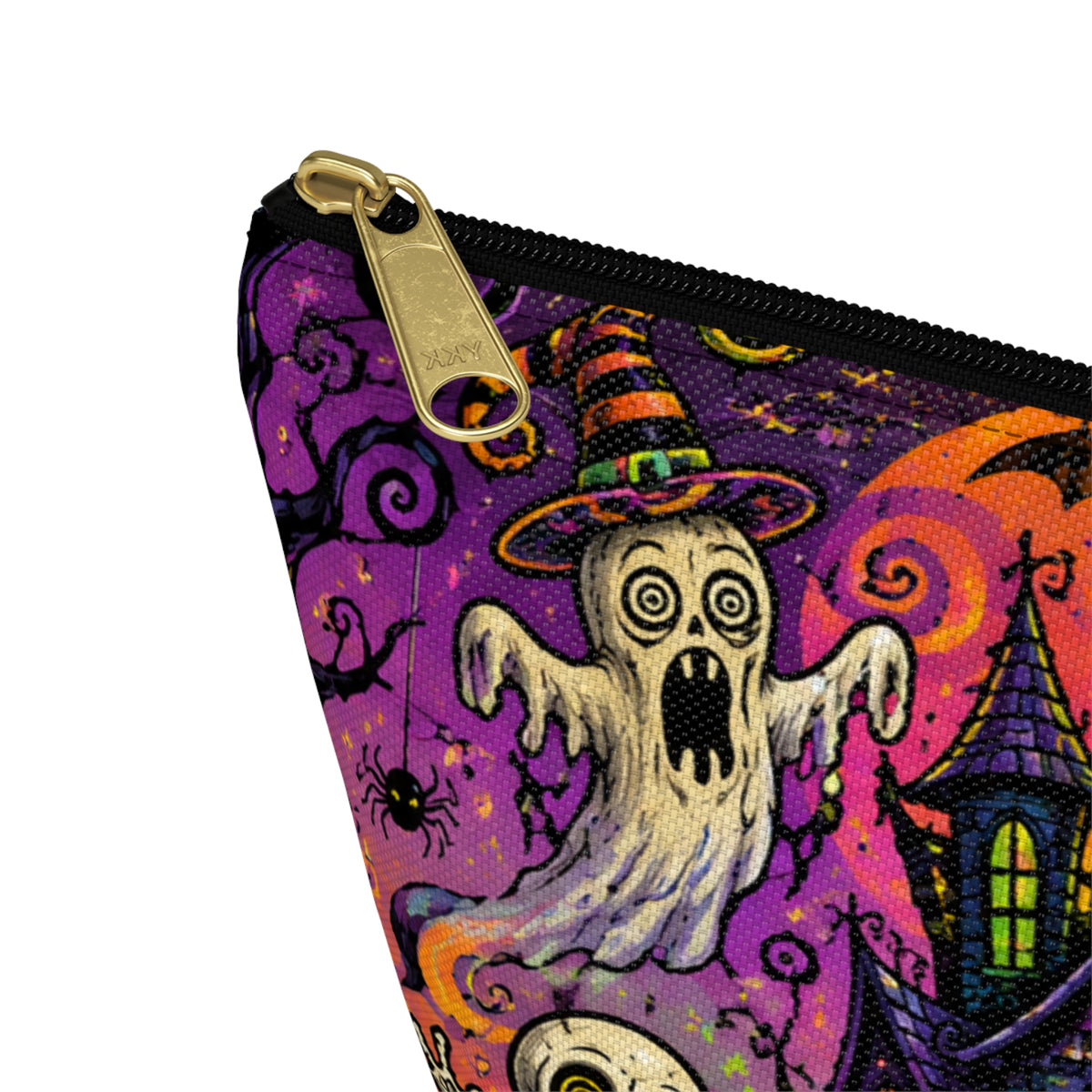 Spooky Halloween Haunted House Accessory Pouch