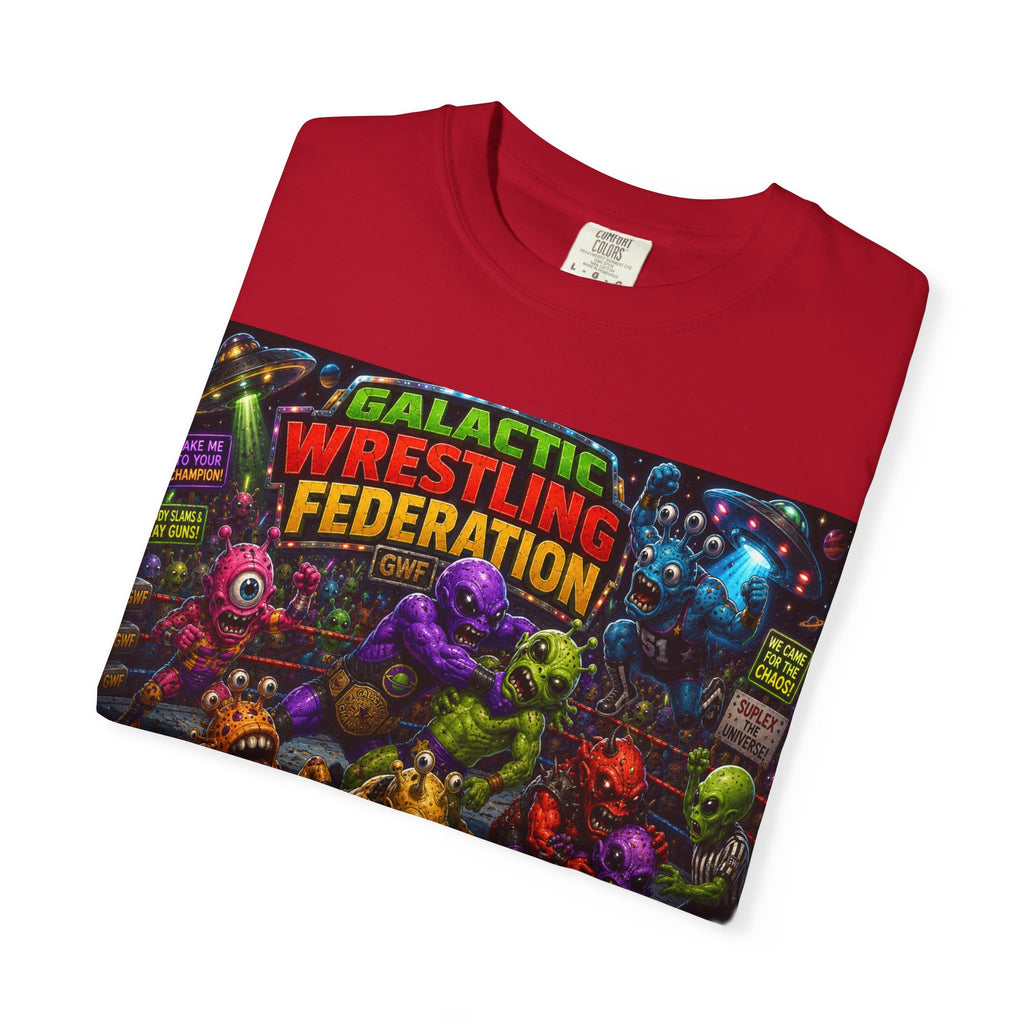 Galactic Wrestling Federation Shirt | Alien Monster Tournament Tee