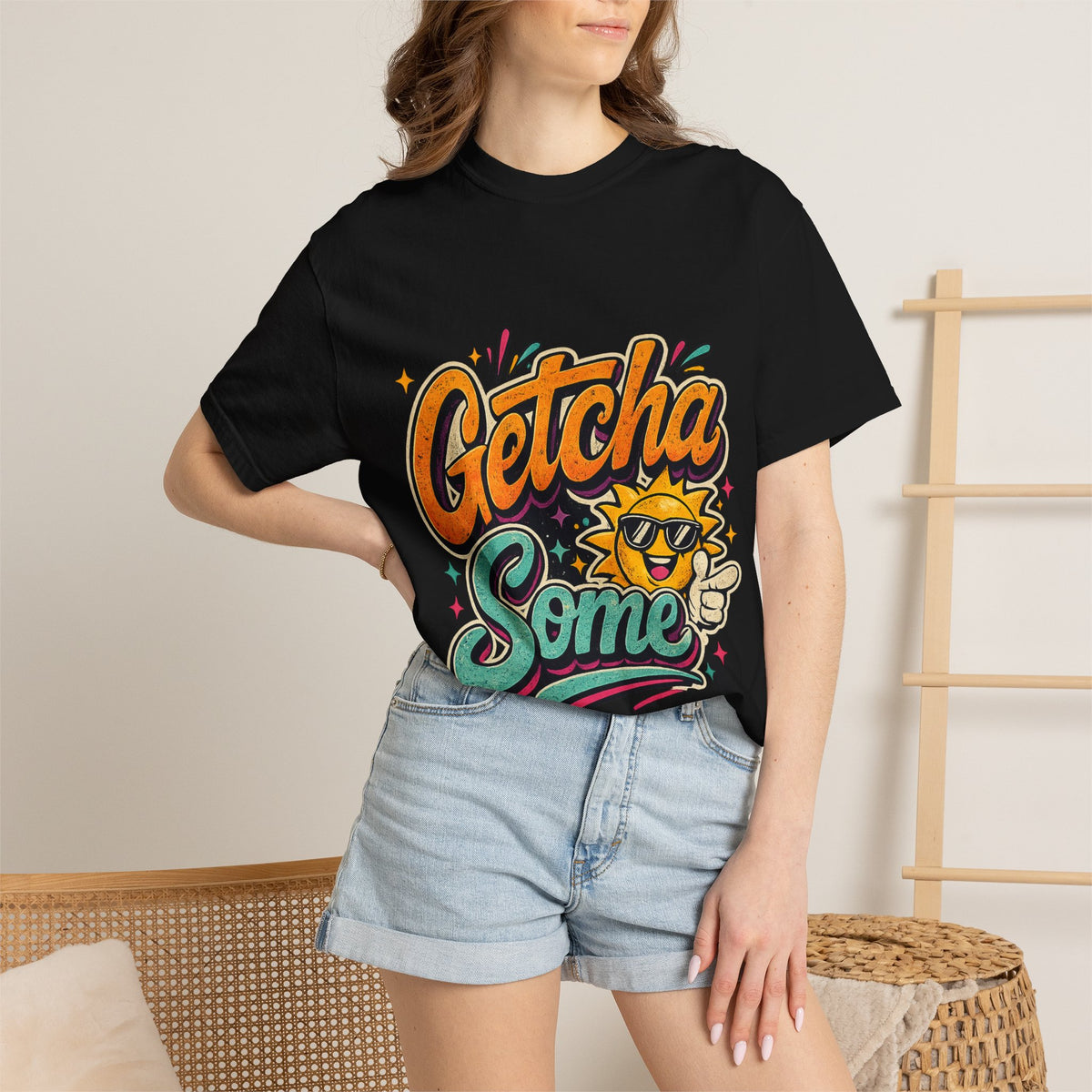 Getcha Some Sun Graphic T-Shirt | Retro Sun Illustration