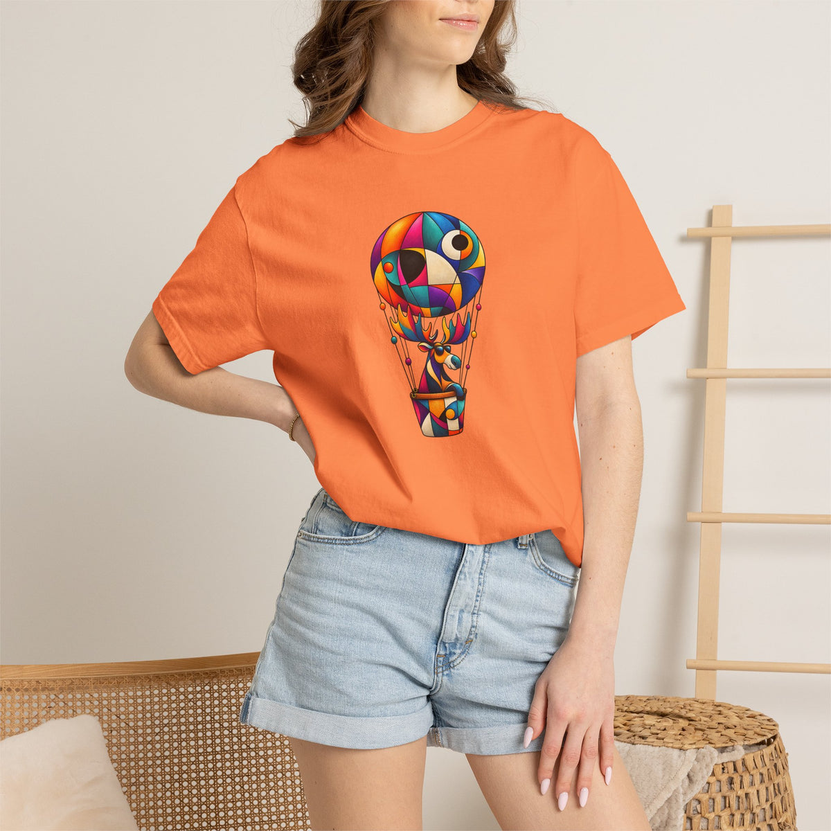 Hot Air Balloon Abstract Art T-Shirt