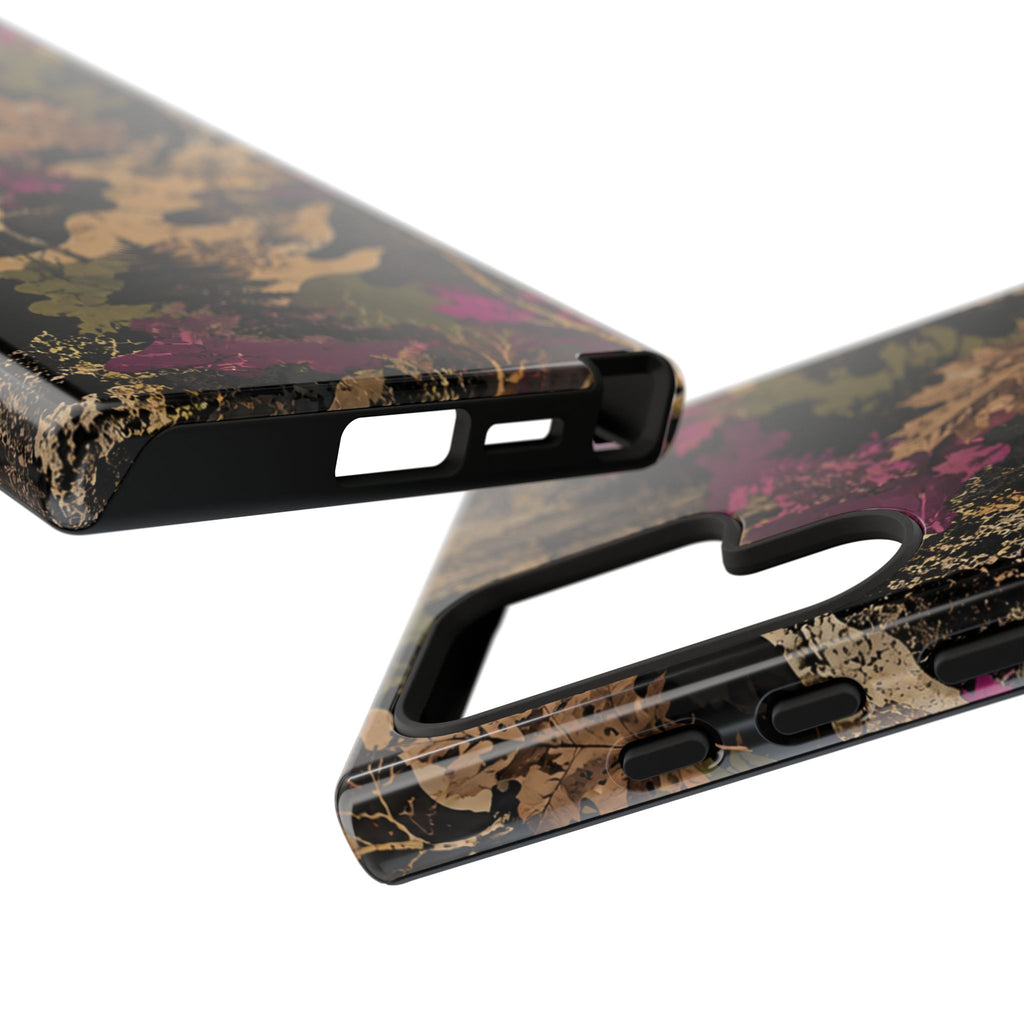 Camo Floral Tough Phone Case — Rugged Nature-Inspired Protection