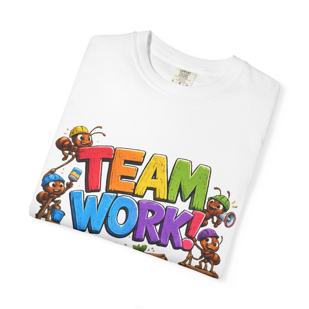 Teamwork Cartoon Ants T-shirt | Team Work Graphic Tee