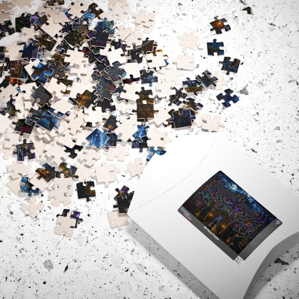 Haunted Castle Maze Puzzle 520 Piece | Spooky Night Jigsaw