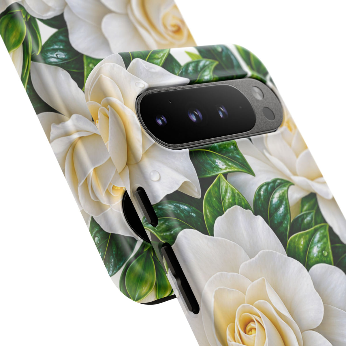 Floral Camellia Tough Case — White Gardenia Phone Cover