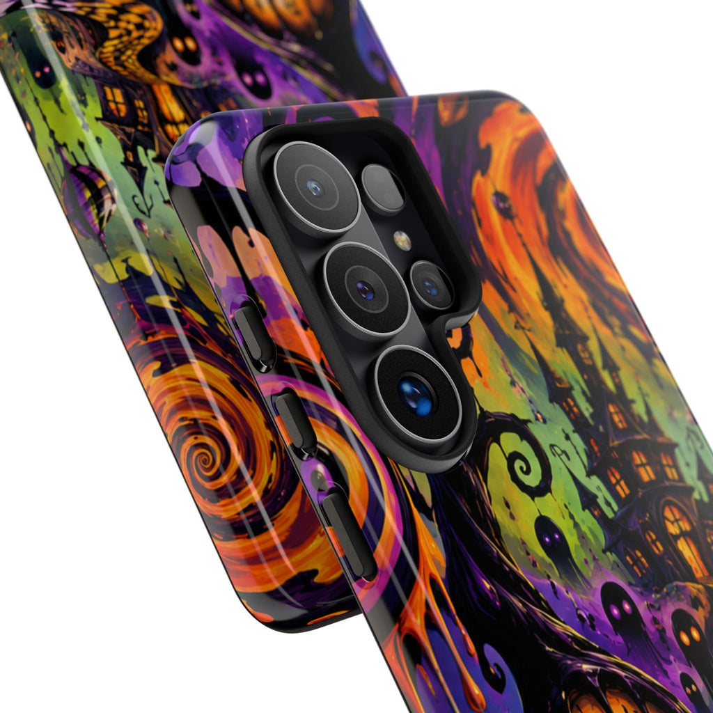 Phone Case — Psychedelic Haunted House Halloween Design