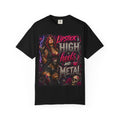 Lipstick High Heels and Metal T-shirt | Rock Skull Pinup