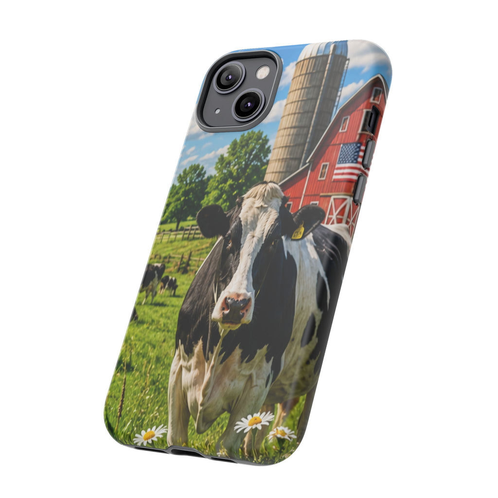 Cow Farm Phone Case — Rustic Barnyard iPhone Cover