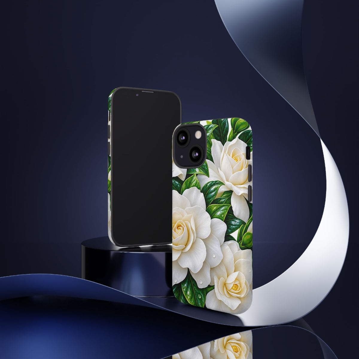 Floral Camellia Tough Case — White Gardenia Phone Cover