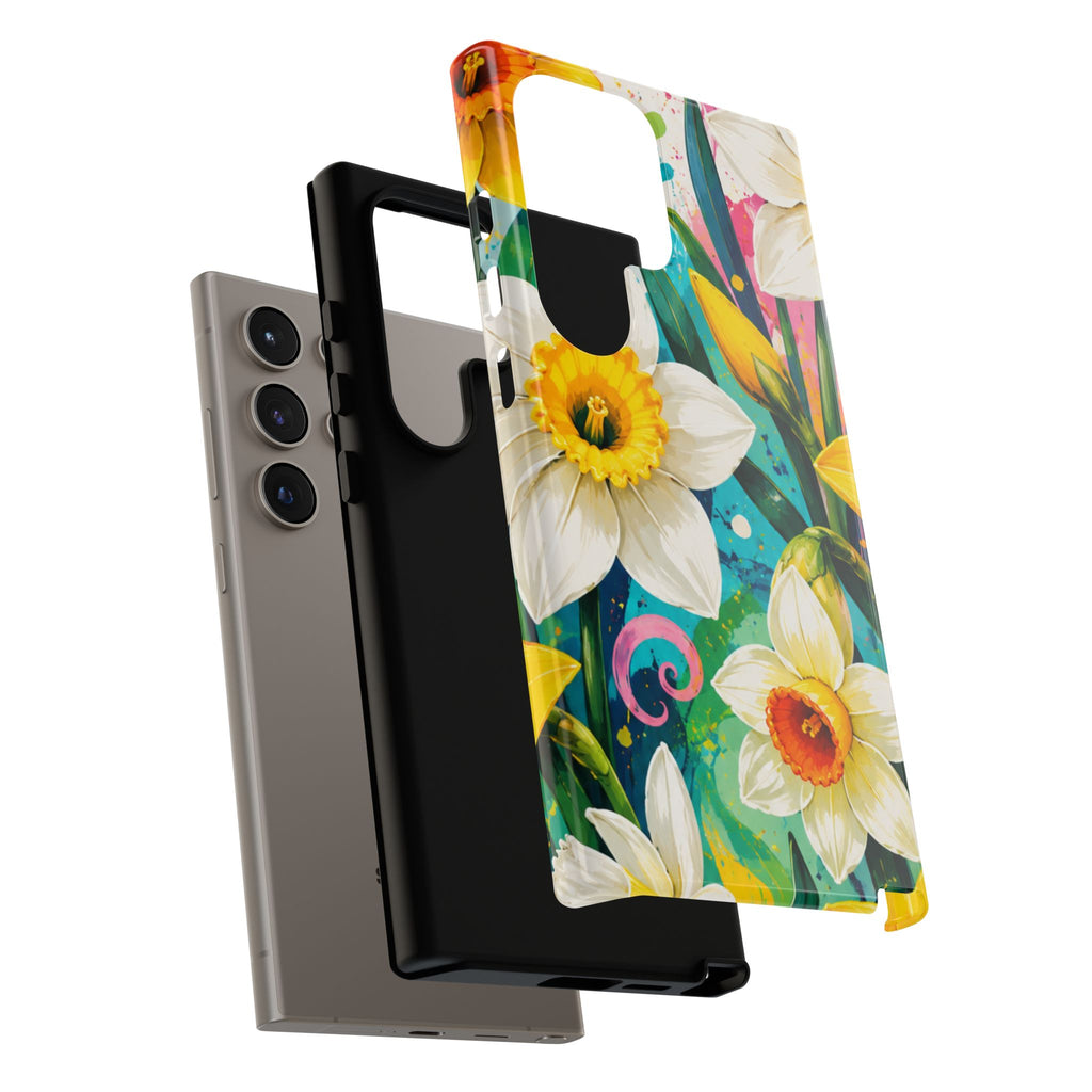Daffodil Floral Phone Case — Bright Spring Garden Protective Cover