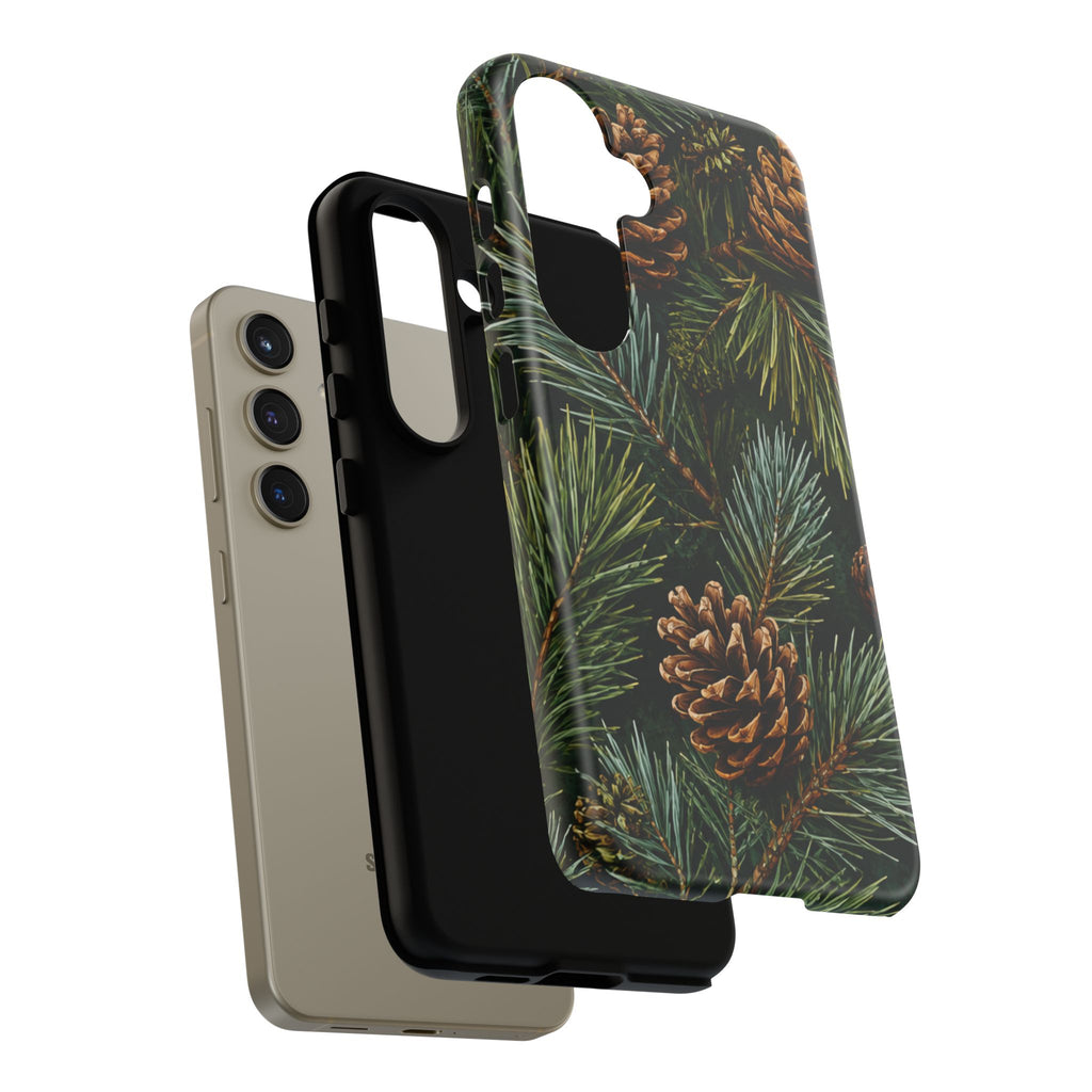 Pinecone Pines Phone Case — Festive Evergreen iPhone Cover