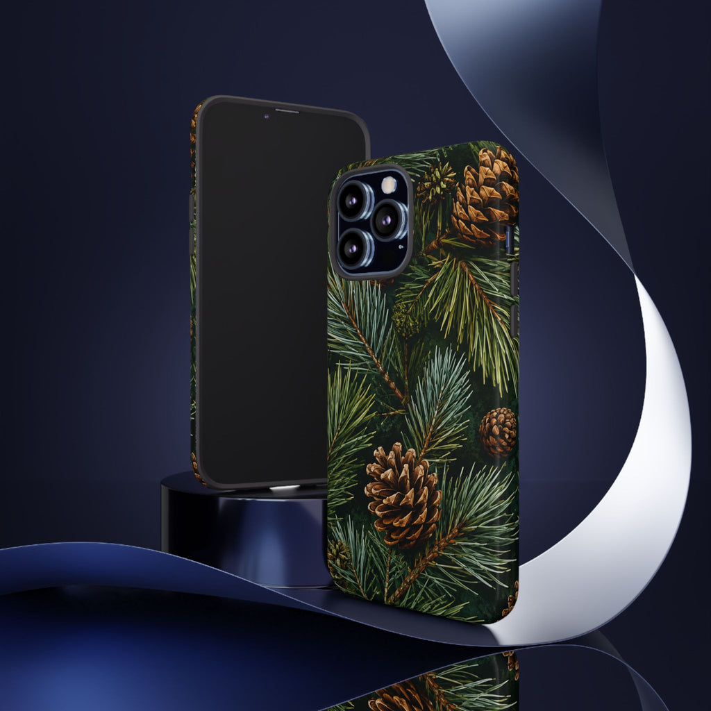 Pinecone Pines Phone Case — Festive Evergreen iPhone Cover