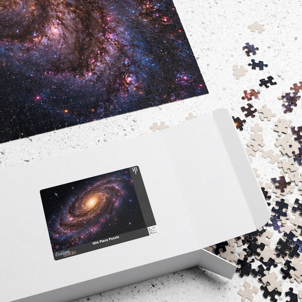 Galaxy Spiral Jigsaw Puzzle — Space Astronomy Puzzle (110/252/520/1014 pcs)