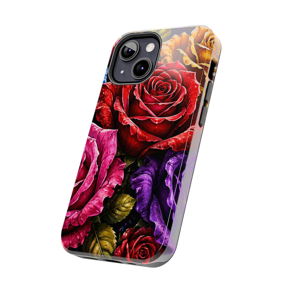 Tough Phone Case — Vibrant Rose Garden Protective Phone Cover