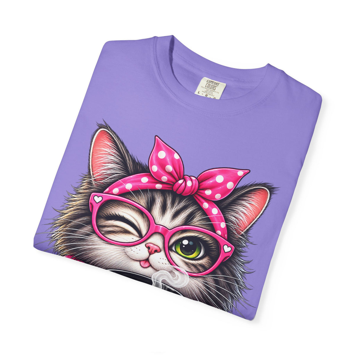 Cat Coffee Tee — "Coffee First Then People" Cute Cat Graphic T-Shirt