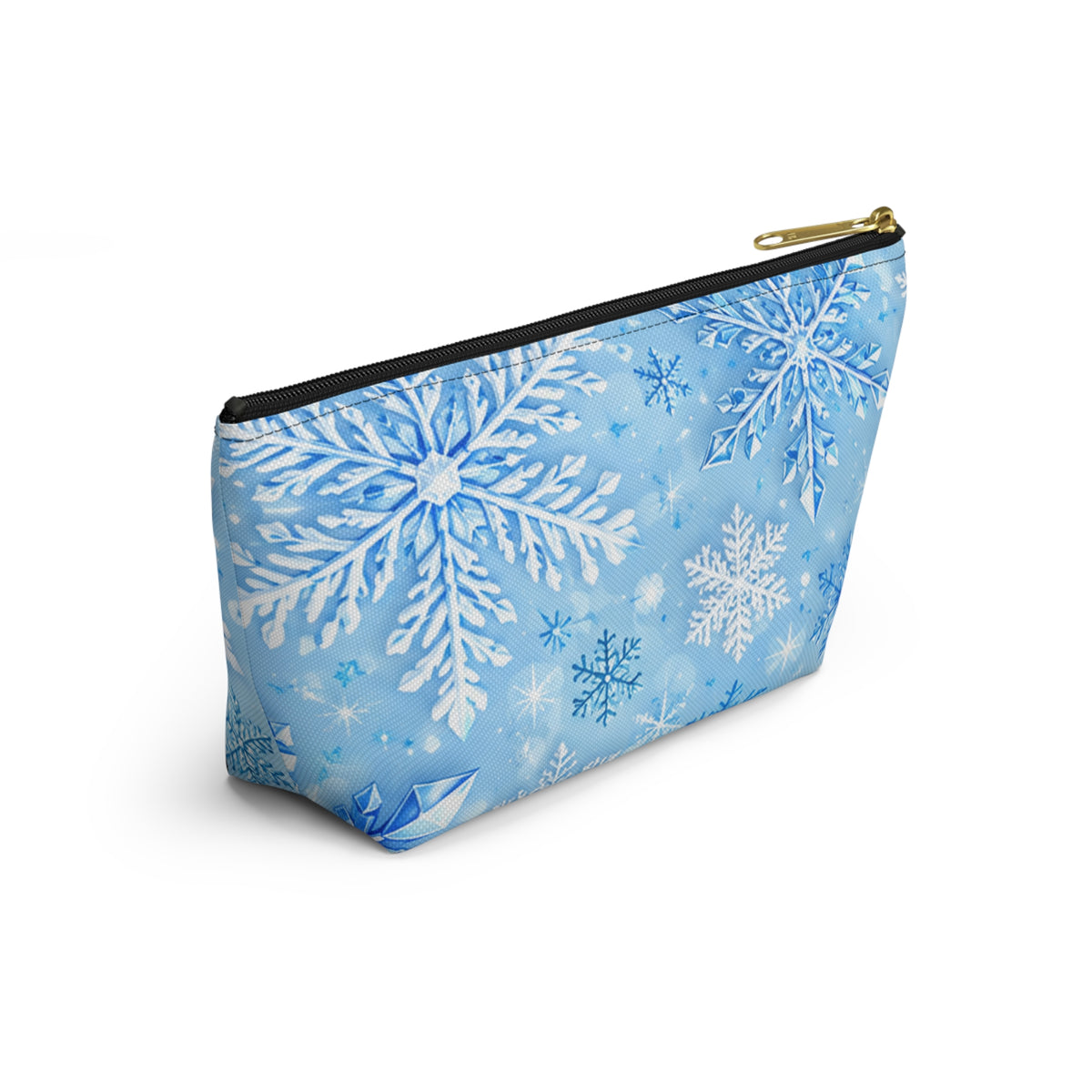 Snowflake Cosmetic Pouch — Winter Accessory Bag for Travel & Gifts