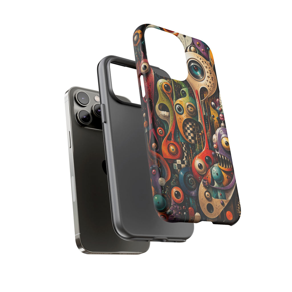 Surreal Monster Art Phone Case — Colorful Abstract Creature Design